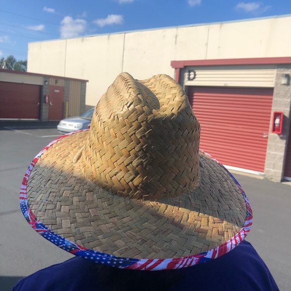 24/7 Life NWT’s Straw Patriotic Flag Straw Beach Hat Size One(New) - Picture 3 of 9